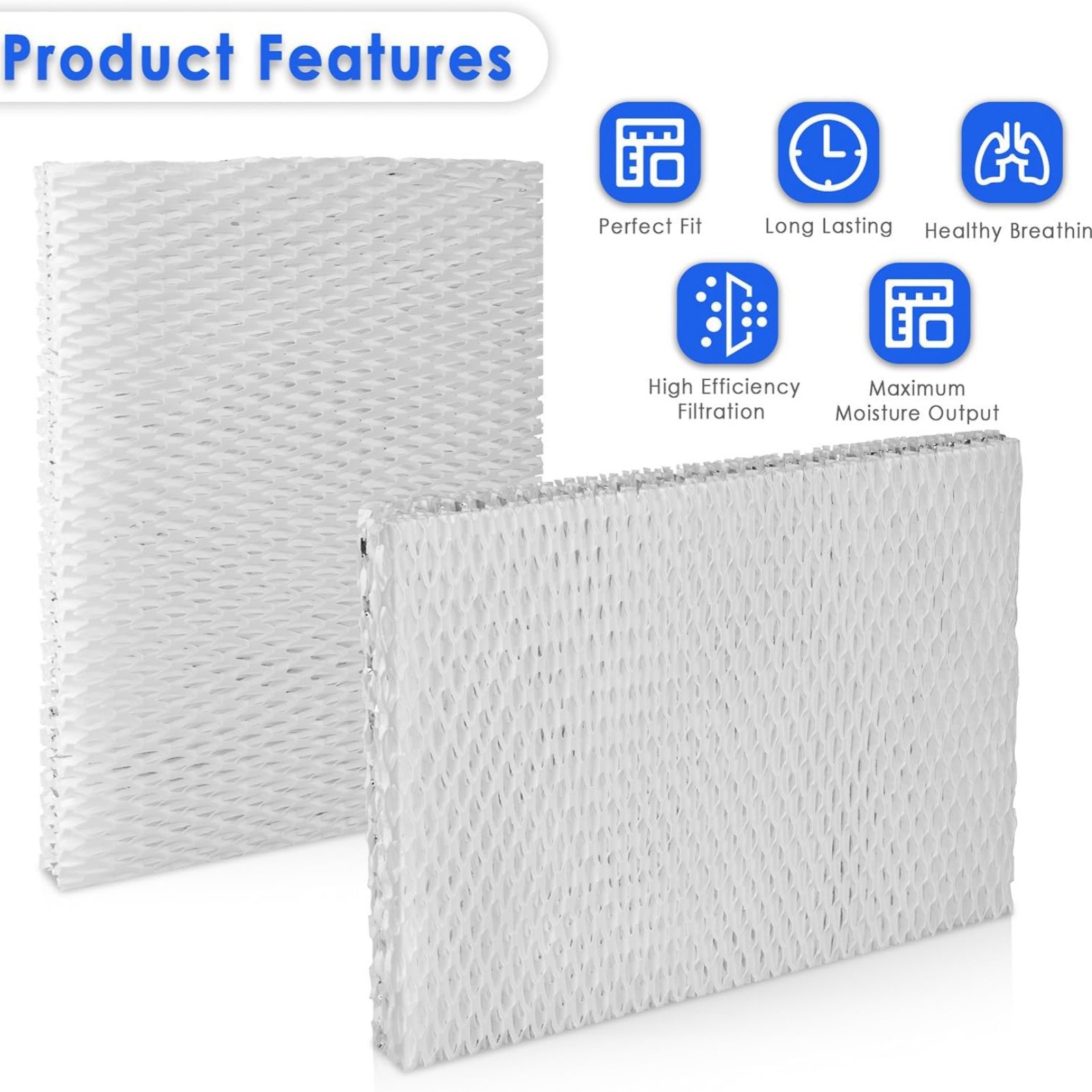 Wick Pad Filter 2 Pack for Vornado Humidifier EV100 EV200 EVDC300 EVDC500 505