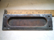 Vintage Original Brass Mailbox US Mail Letters Door Slot 3" x 8"