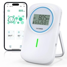 Inkbird IAM-T2 Indoor Air Quality Monitor CO2 Detector Temperature Humidity App