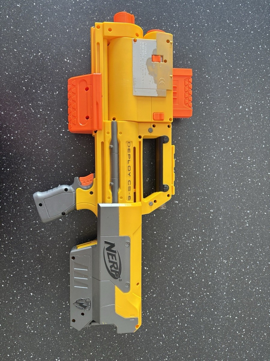 NERF N-STRIKE DEPLOY CS-6 Blaster with Tactical Light F50 - Used