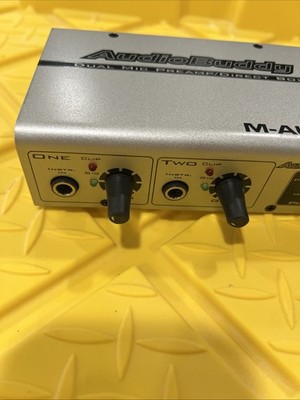 M-Audio Audio Buddy Dual Mic & Instrument Preamp with Power Supply Working Unit