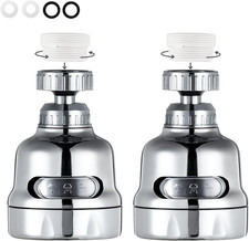 Faucet Sprayer Attachment, 360 Degree Rotating Faucet Aerator Accessories, 3 Mod