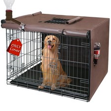 Dog Crate Cover Heavy Duty Oxford Fabric for 36-Inch Wire Crates Brown