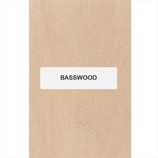 Basswood Knife Scale 5 x 1-1/2 x 3/8 Woodturning Bookmatched Set- Free Shipping