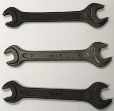 Lot of 3 Vintage Hazet 10mm - 13mm Combination Open End Wrench Germany