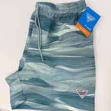 Columbia PFG Rambler Printed Water Shorts Mens Medium Regular Fit Omni Shade NEW