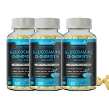Glucosamine Chondroitin MSM Vitamin D3 Triple Strength Joint Support 360Capsules