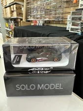 NISSAN 350Z ROCKET BUNNY SHARK MOUTH MATT GREEN 1/64 DIECAST CAR BY SOLO MODEL