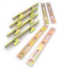 Bed Rail Fasteners 5" Set of 4 Bed Rail Brackets Heavy Duty Bed Frame Rail Hardw