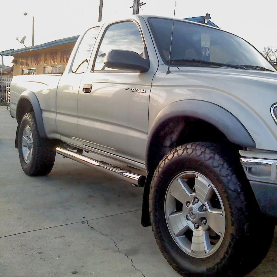 Aries 3in Round Stainless Nerf Bars Side Steps for 1997-2004 Tacoma Access Cab Foto 2 de 4