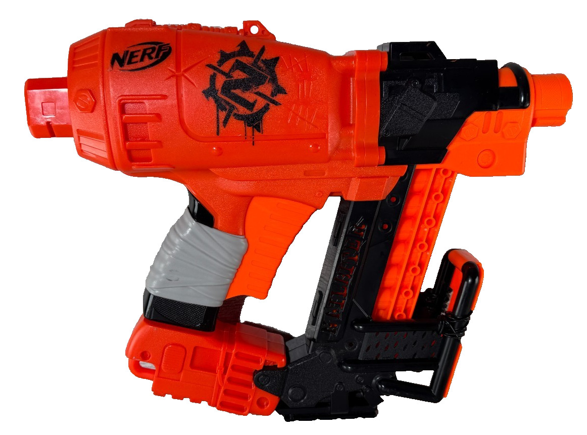 Nerf Zombie Strike Nailbiter Survival System Dart Gun Blaster NO Darts Nail Gun