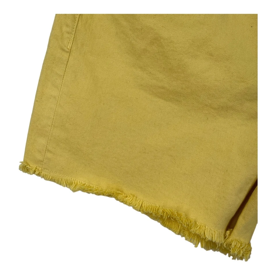 Joe's Jeans Shorts The Ozzie tiro medio 4" corte denim amarillo talla 33 Foto 2 de 4