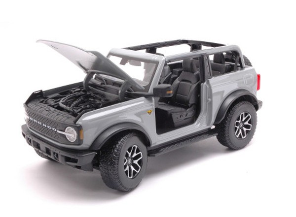 Maisto 31457 Ford Bronco Badlands 2021 1:18 Metall Us 4X4 GeläNdewagen Grau-image