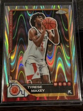 2025 Topps Chrome McDonald's All American RayWave Refractor #80 Tyrese Maxey, We