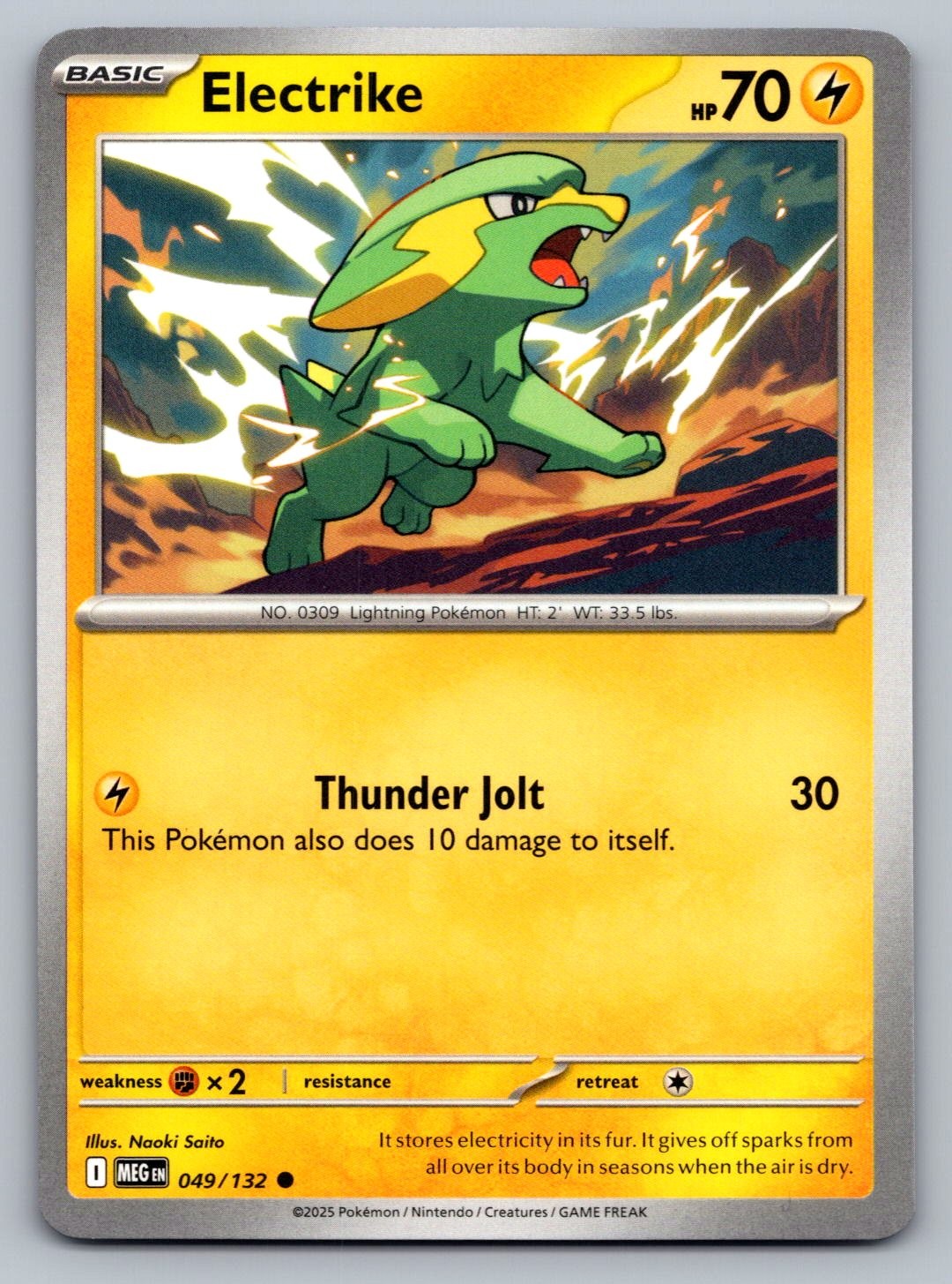 Pokemon TCG ME01: Mega Evolution Electrike 049/132