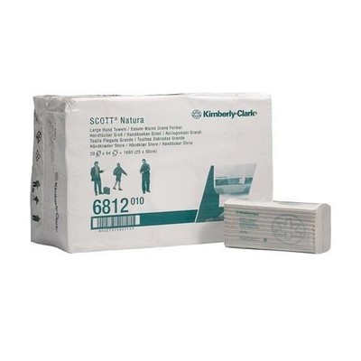 Hostess Natura Handtuch 6812 2-lag.weiß L.ca.500 mmxB.ca.250mm 1680 Tücher/KT