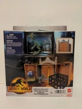 Jurassic World Dominion | Micro Collection Playset with Blue, Gyro Sphere. New