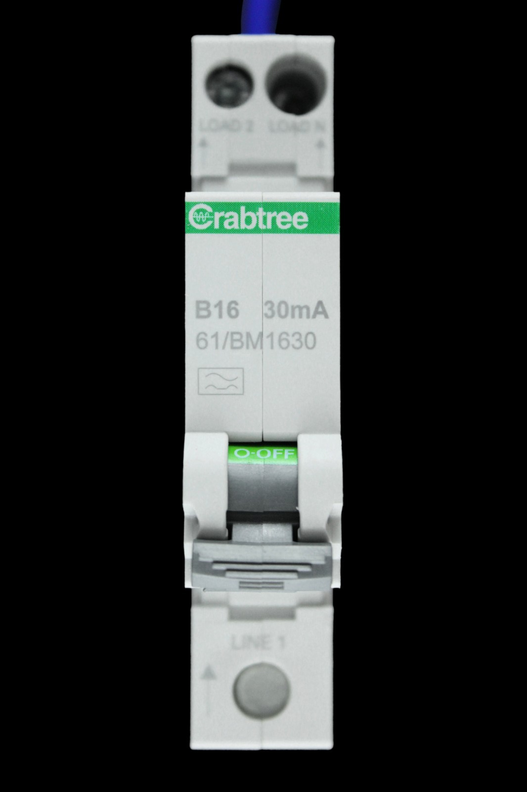 CRABTREE 16 AMP CURVE B 6kA 30mA RCBO TYPE A STARBREAKER 61/BM1630