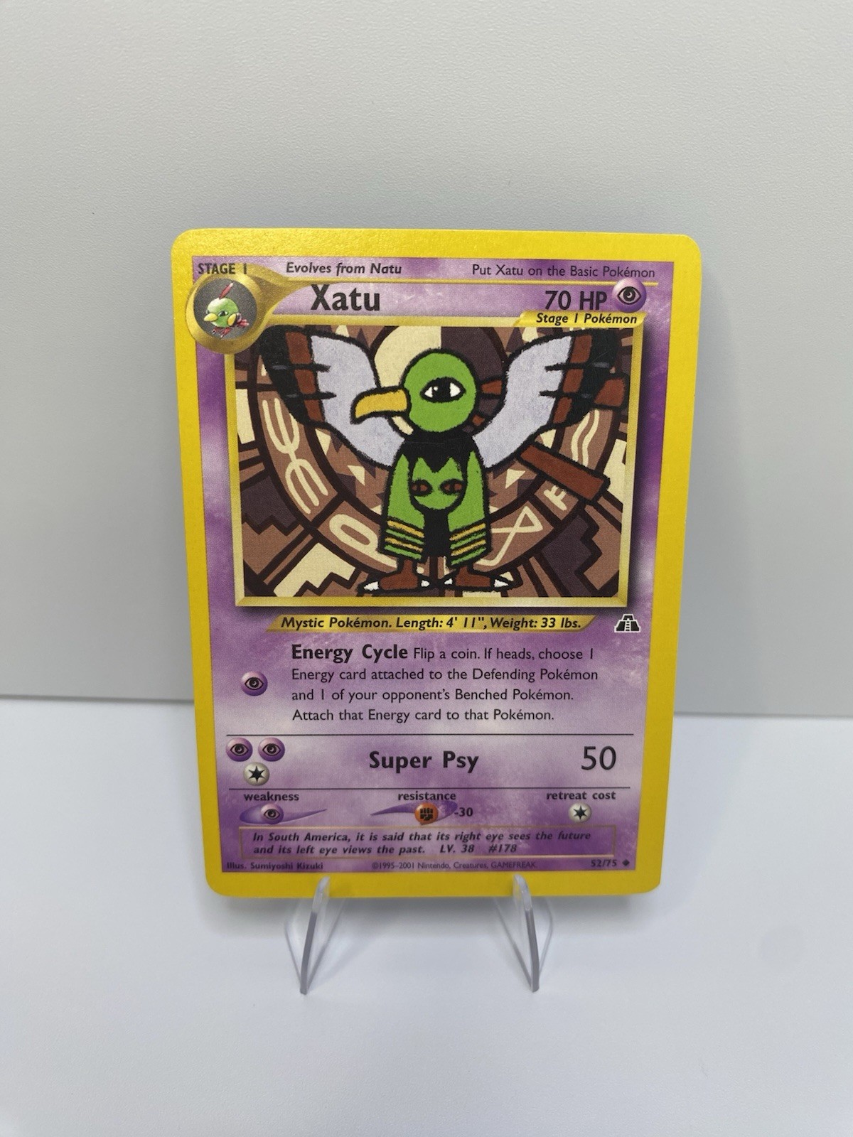 Xatu 1st Edition 52/75 NM Neo Discovery Regular Uncommon Pokémon TCG LP