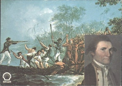 Captain James Cook Shell Great Britons 1972 Postkarte Erromanga Reise