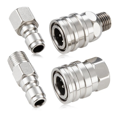 #ad 4 PCS Pressure Washer Coupler Quick Connect Fittings，1 4 in NPT Female and Ma... $24.18