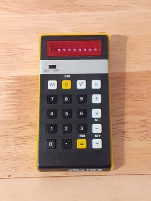 Vintage ELKA 103 elektronischer Taschenrechner 70er Jahre Bulgarische Sowjetunion selten
