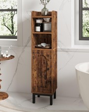 Hzuaneri Bathroom Storage Cabinet, Small Corner Floor Cabinet with Door and Shel