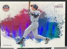 2026 Panini Stars & Stripes Prizm USA Baseball #7 Jacob Lombard Color Blast SSP