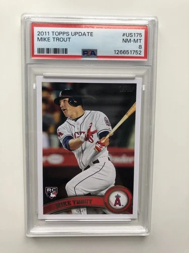 2011 Topps Update Series - Mike Trout #US175 (RC) PSA 8