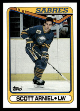 1990-91 Topps Scott Arniel #324 Buffalo Sabres NHL Hockey Base Set