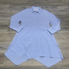 Cupio Asymmetrical Midi Shirt Dress Large