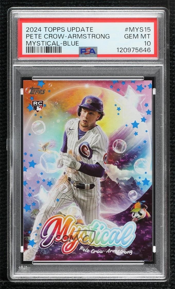 2024 Topps Update Mystical Blue Pete Crow-Armstrong PSA 10 GEM MT Rookie RC