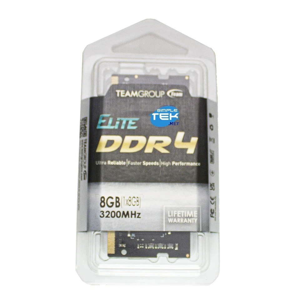 Teamgroup DDR4 8GB 3200MHz 1.2V SO-DIMM RAM Module For Notebook Laptop - Image 3 of 4