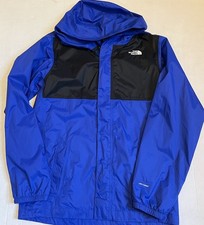 The North Face Dryvent Boys Rain Jacket Size XL 18/20 Black Royal Blue