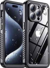 iPhone 15 Pro Case Waterproof, Built-in Screen Protector Glass Camera Protect