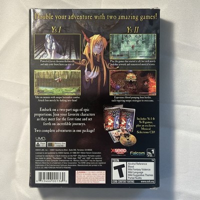 Brand New Ys 1 & 2 Chronicles Premium Edition PlayStation PSP CIB 