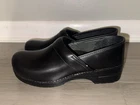 Dansko Black Oiled Leather Professional Clog Men's EUR Size 45 US Size 11.5 12