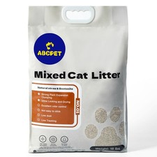 Natural Cat Litter Clumping Cat Litter,18 Pounds Mixed Straw Kitty Litter Lig...