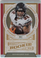 2019 Panini Chronicles Legacy Update Red DAVID MONTGOMERY 207 65/99 Bears Rookie