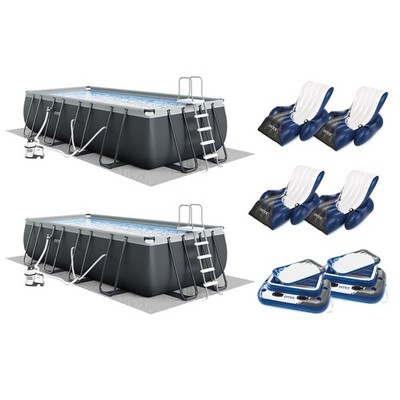 Intex 18ft x 9ft x 52in Ultra XTR Pool (2 Pack), Cooler (2 Pack), Float (4 Pack)