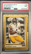 2025 Donruss Optic Football DK Metcalf Gold Vinyl 1/1 PSA 9