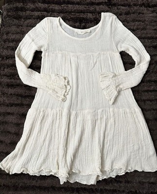 NEW! Jen's Pirate Booty Luxury Tunic Mini Dress with Flounces Sundress S