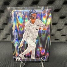 Topps 2025 Chrome Jazz Chisholm Jr. New York Yankees #283 Serial #/10