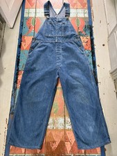 Vintage Powrhouse Latzhose Latzhose Denim 34 Montgomery Ward selten 40er 50er Jahre