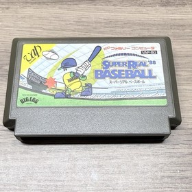 Super Real Baseball '88 (Nintendo Famicom, 1988) Japan import CIB Complete