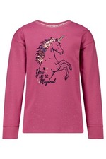 SALT & PEPPER Mädchen Sweatshirt Einhorn red violet 104/110 - UNGETRAGEN NEU %%