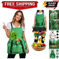 Gardening Apron for Women  Men, Garden Aprons with Pockets and Interal Draws...