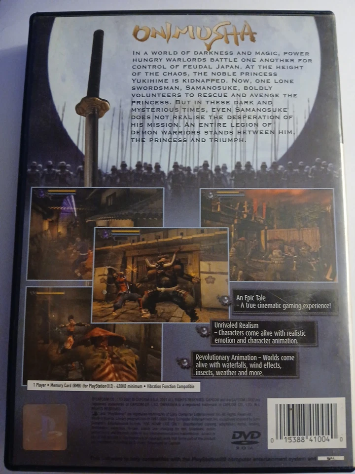 Onimusha: Warlords PS2 PlayStation 2 PAL  with Manual - Image 2 of 4