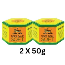 2 X 50g New Tiger Balm Soft Ointment Relief of Minor Headaches due to Muscle