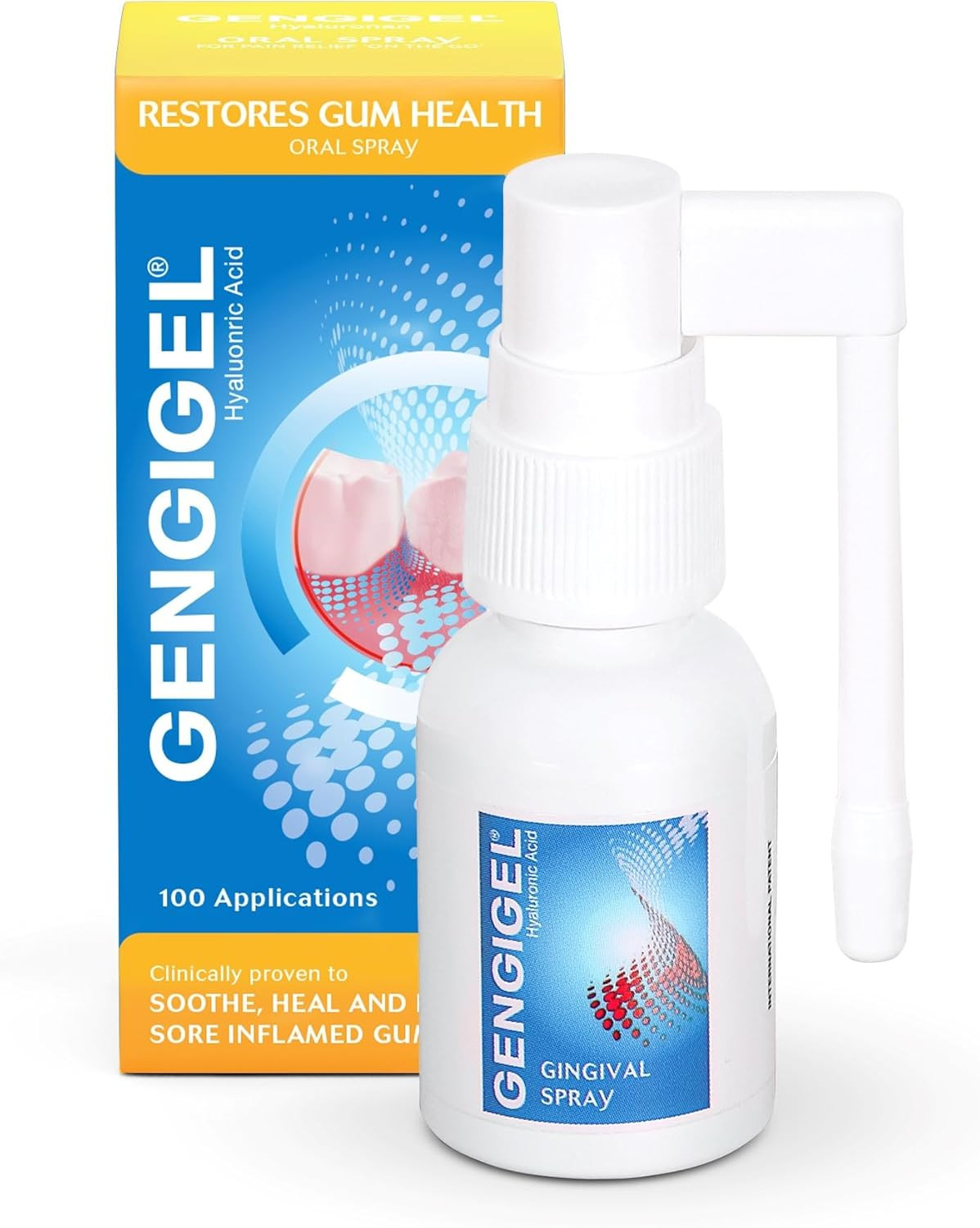 Oral Spray 20Ml - Hyaluronic Acid Mouth Ulcer Treatment for Adults, Gum Repair &